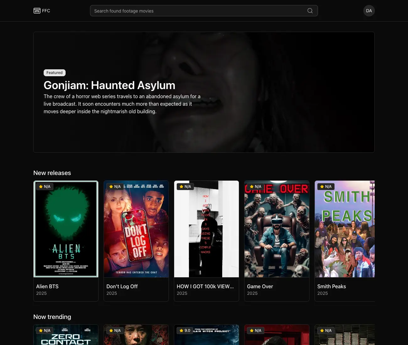 project - Found Footage Club